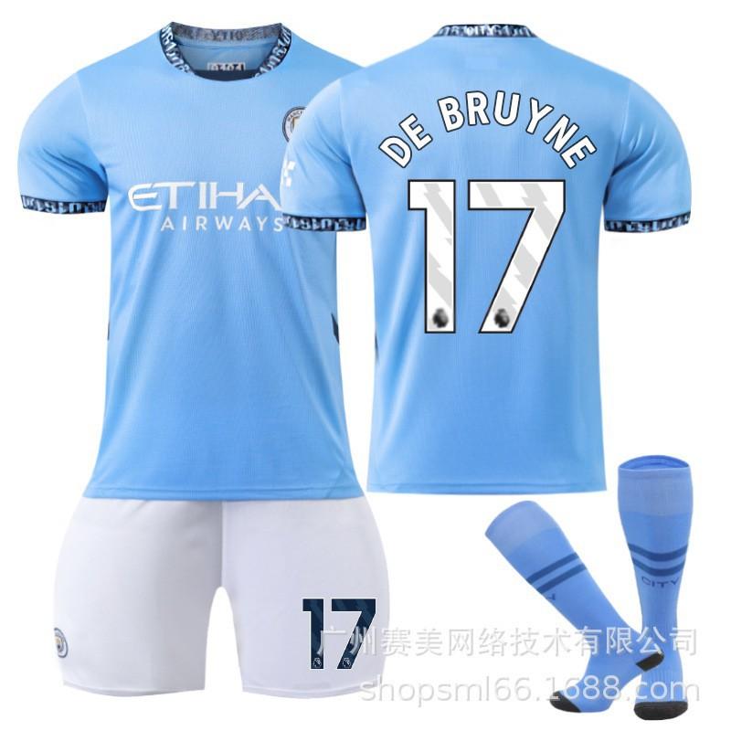 Manchester City Heim-Fußballtrikots 9 Harland 47 Forden 19 Alvarez 11 Doku 2425 Trikot-Set