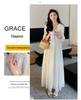 2026 New Style Korean Embroidered Plus Size Maternity Dress for Spring/Summer