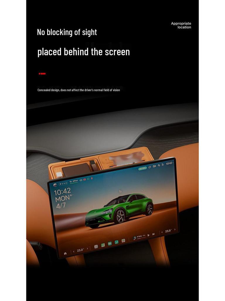 Compatible with YU7 Rear Storage Box, Console Tissue Box, Car Interior & Accessories.