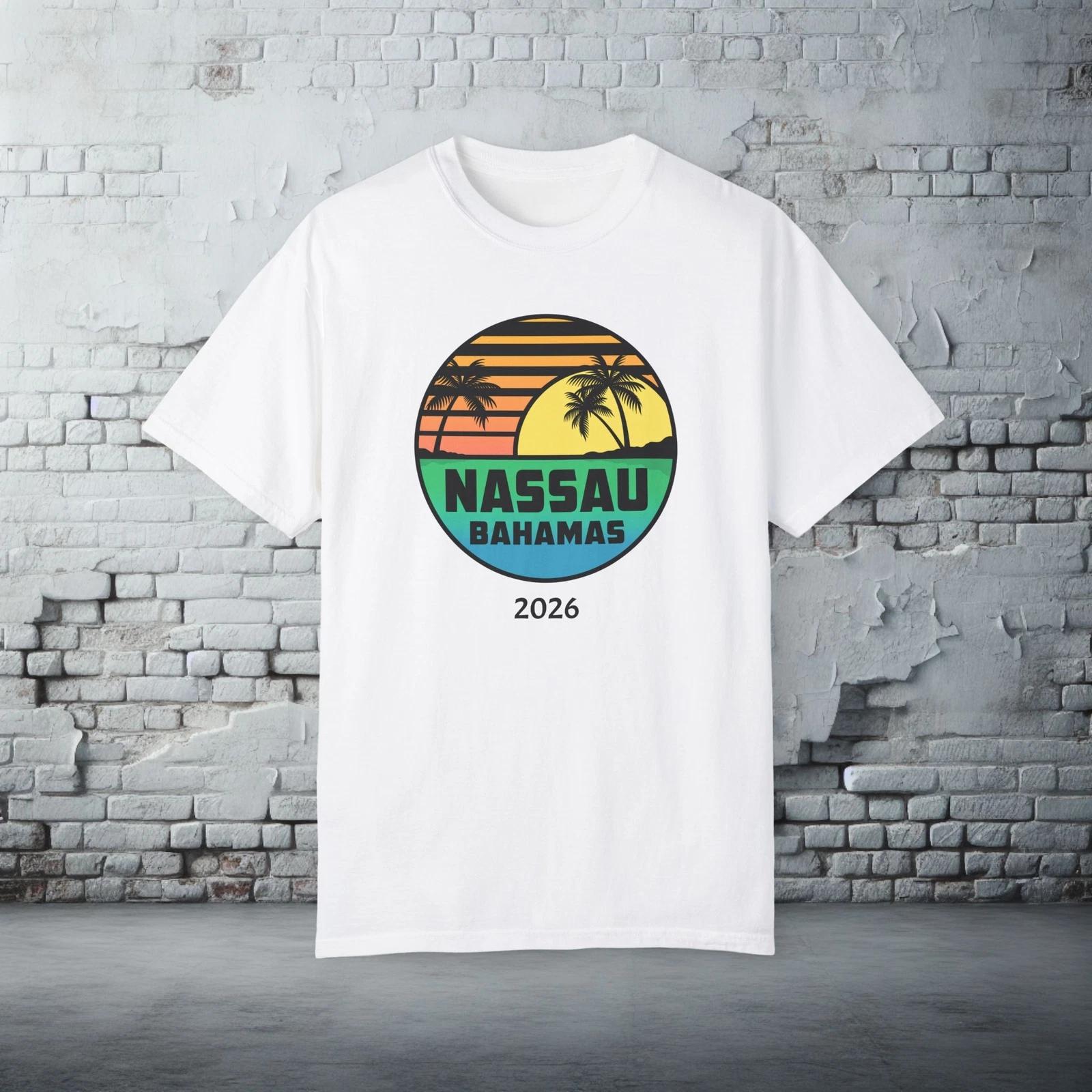 Nassau Bahamas T-Shirt, Vacation Souvenir Tee, Honeymoon Custom Colors Shirt 3XL