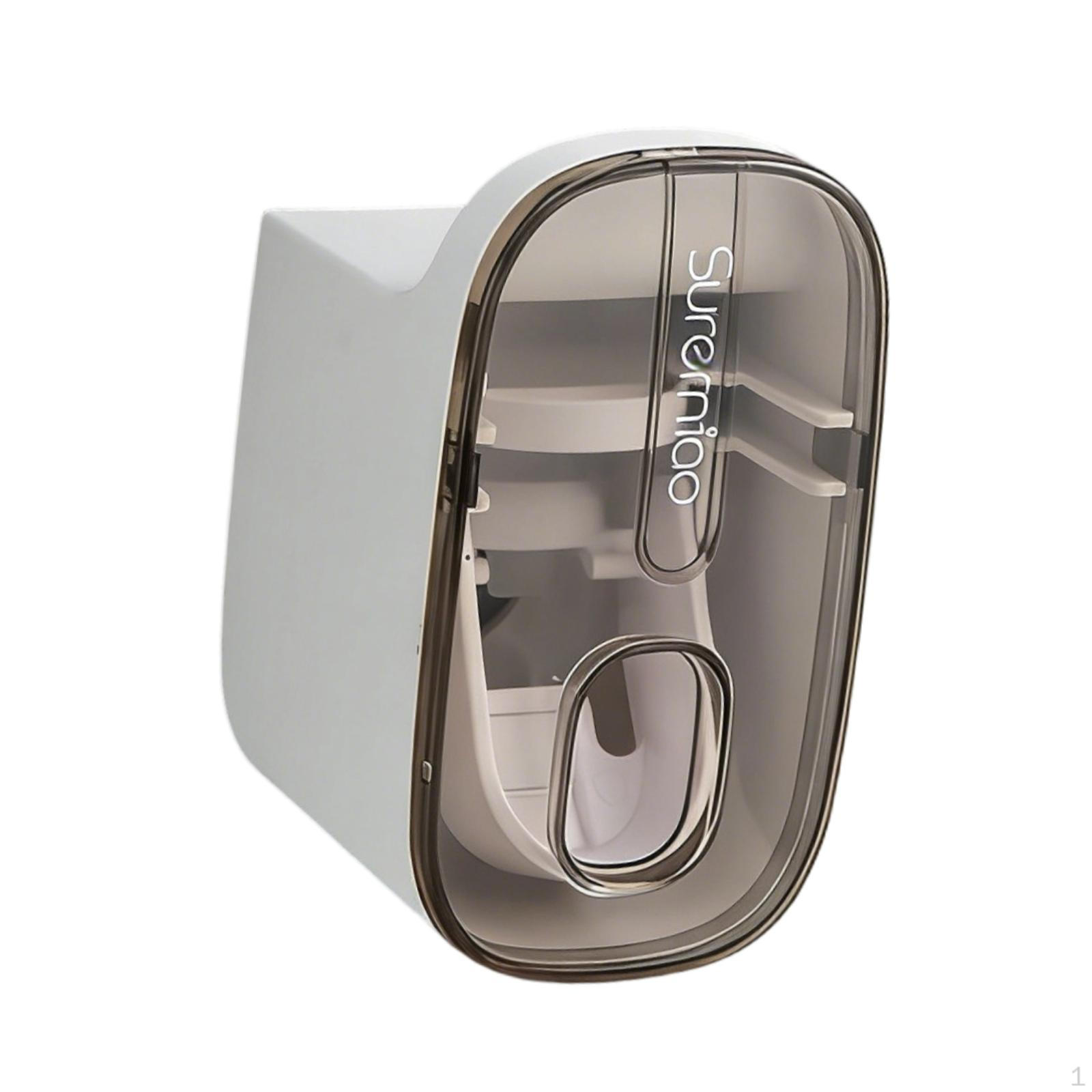 

Toothpaste Dispenser for Adults Essentials Accessories Sturdy Gifts Mounted сірий колір