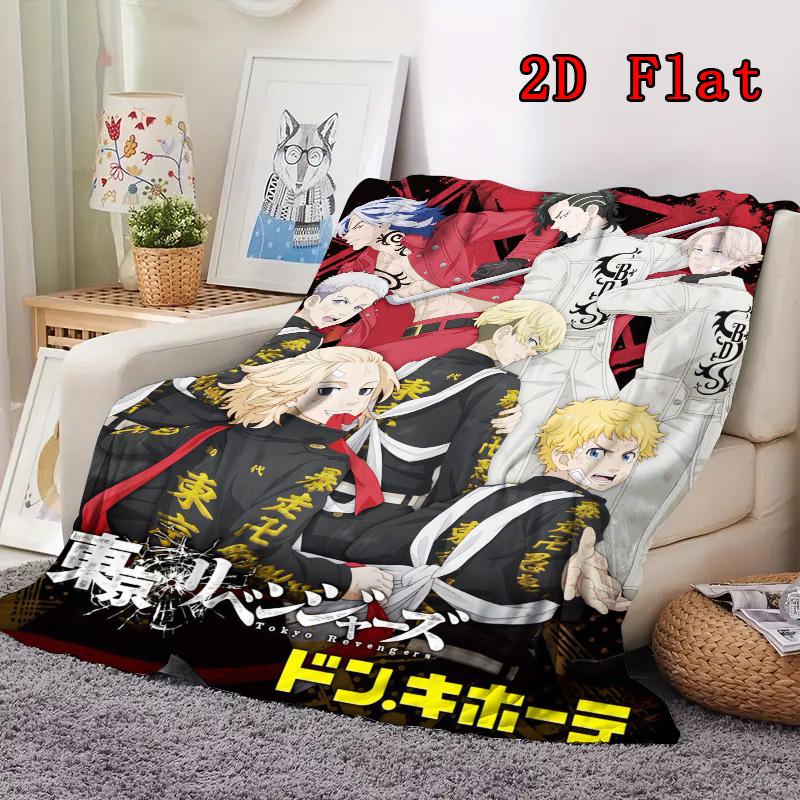 Tokyo Revengers 2D Flat Pattern Flannel Blanket High quality All Seasons Warmth and Comfort Perfect for Christmas Gifts.DMT0925043
