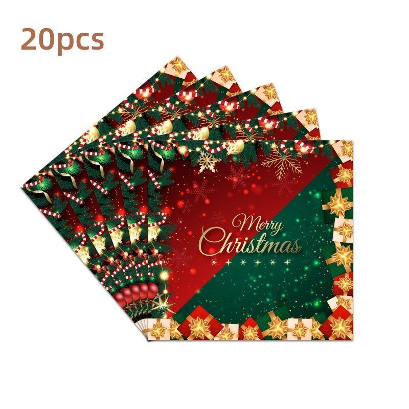 Christmas Party Decoration, Disposable Tableware Set, Children's Christmas-themed Decoration, Party Gifts