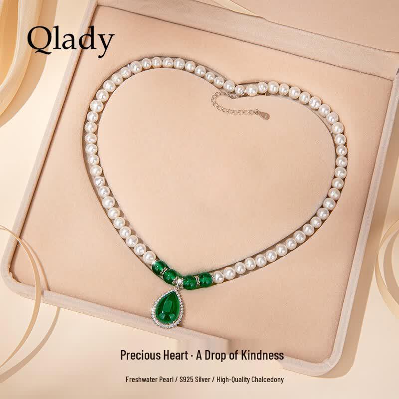 Qlady Freshwater Pearl Pendant Necklace
