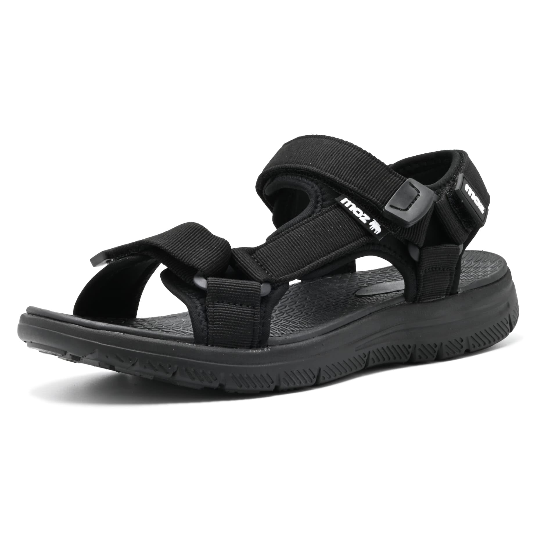 

Mozu Sports Sandals with Strap Soft and Cushioned EVA Size 0800A Men s Ultra-Lightweight 3-Point Adjustment, Lining, Top, (Black, LL) чёрный