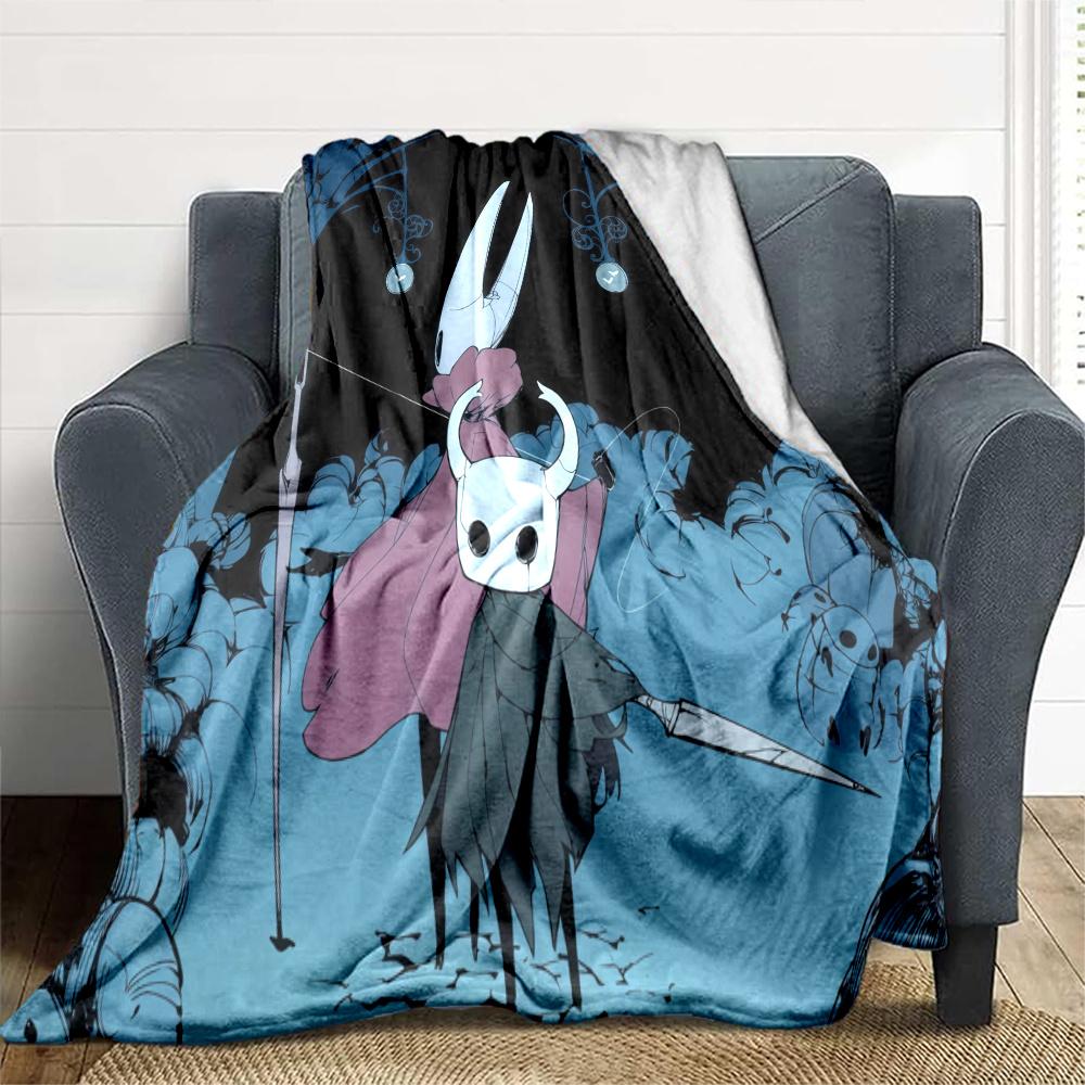 Hollow Knight Flannel Blanket, High quality Comfortable for All Seasons, Home Decor, Warmth and Comfort