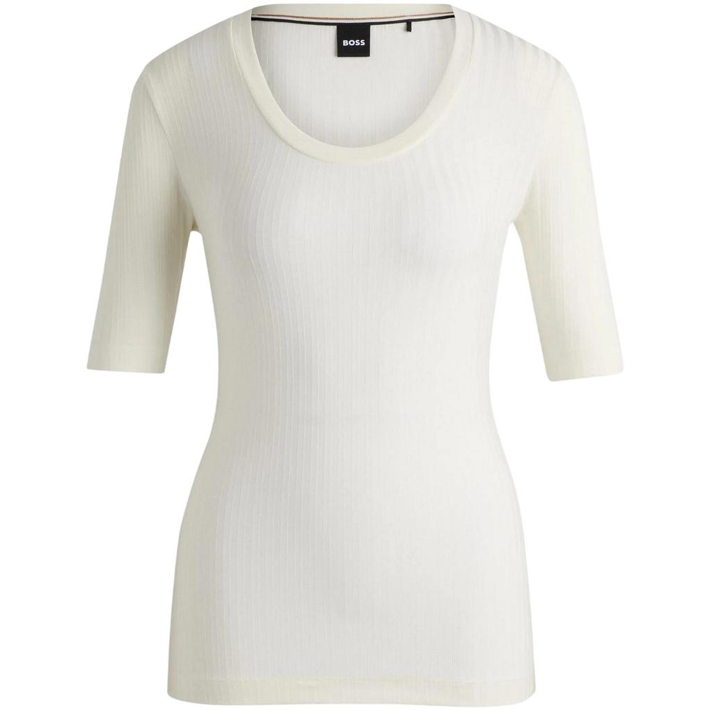 Boss Womens/Ladies Effilie Ribbed T-Shirt