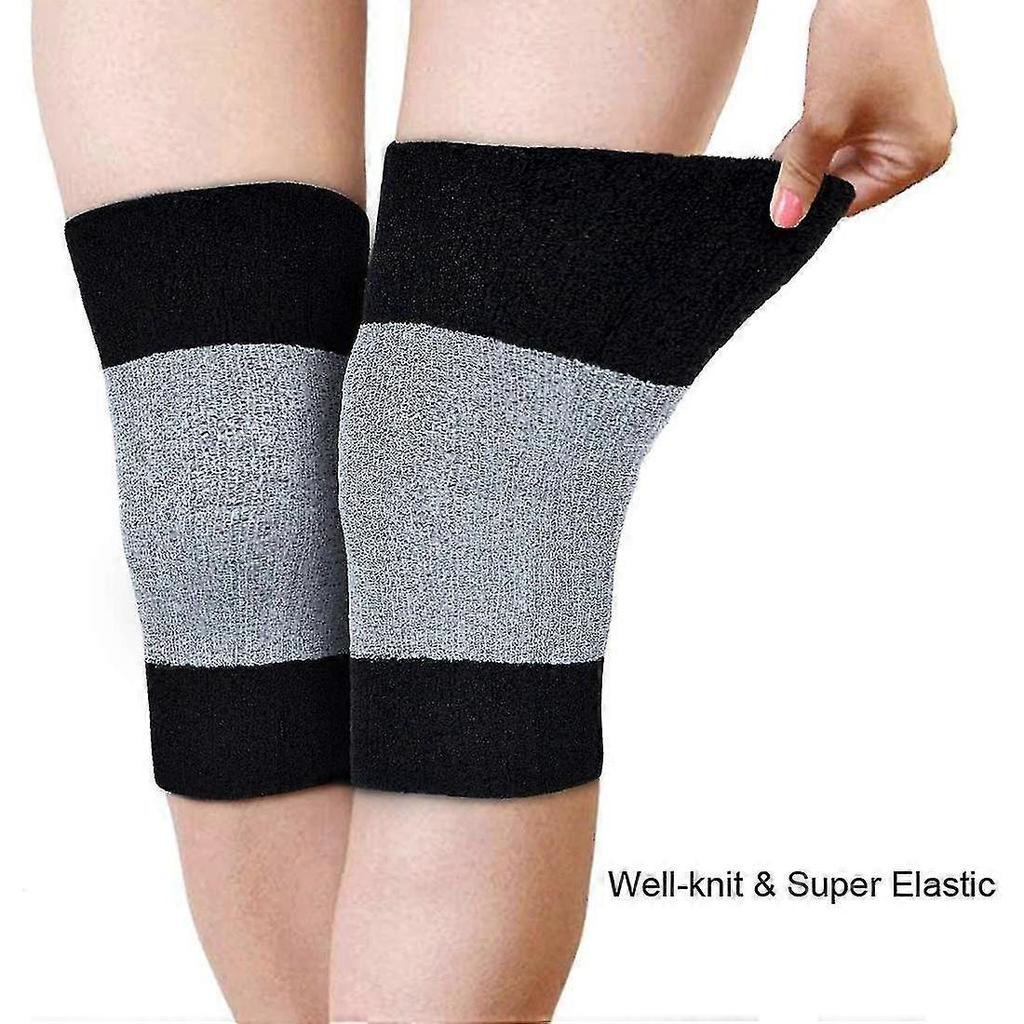 Knee Leg Warmers Thermal Sleeves Pads Tendonitis Dance Protection Muscle Joint Care Breathable Soft Kneelet One Size (1 Pair)