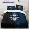 GREMIO FC Patroon Beddengoed Huisdecoratie Verjaardagscadeau (1 dekbedovertrek + 2 kussenslopen, zonder binnenkussen)