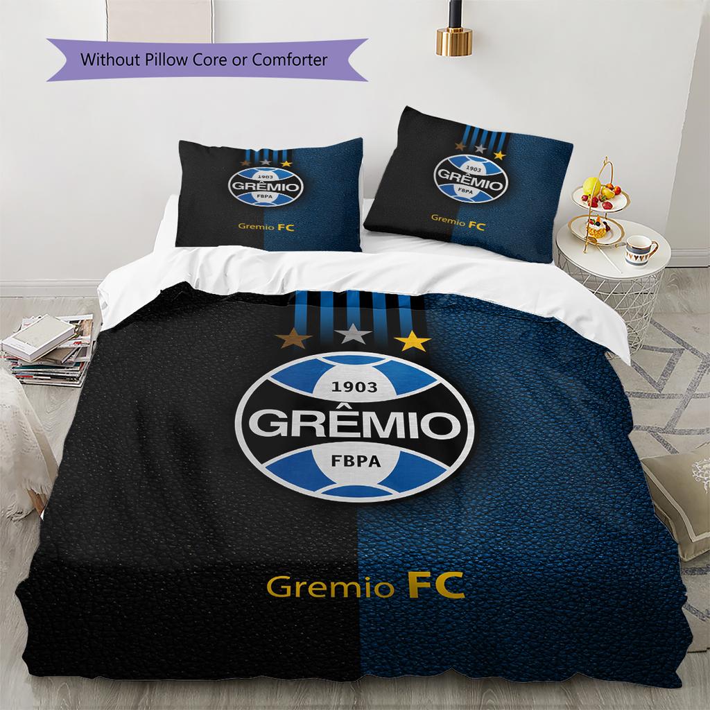 GREMIO FC Patroon Beddengoed Huisdecoratie Verjaardagscadeau (1 dekbedovertrek + 2 kussenslopen, zonder binnenkussen)