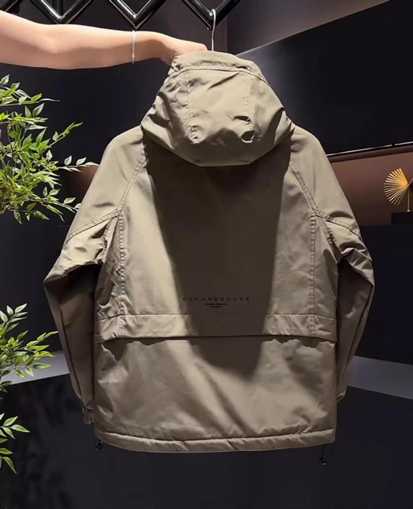 Men's Two-Cotton Hooded Jacket – Versatile Autumn-Style Windbreaker 2026 Fashion