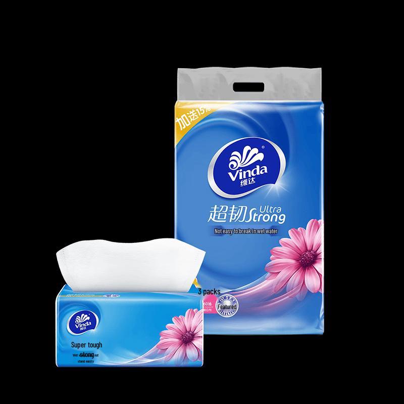 Vinda Extra Strong 3-Ply Facial Tissues