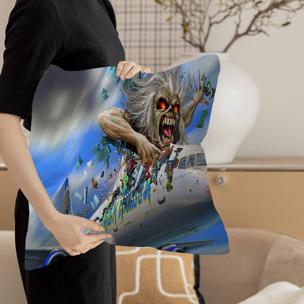 

I-Iron-Maidens Metal Personalized picture text home decorative pillows Household Gifts 45x45cm 12x12Inch