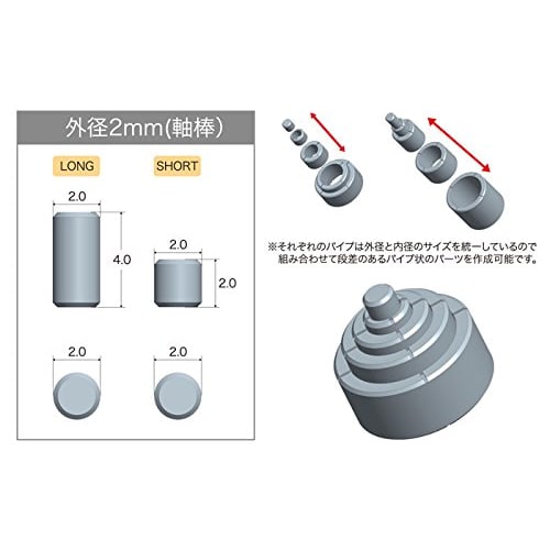 Kotobukiya M.S.G Modeling Support Goods Plaunit P145 Short Pipe Non-Scale Plastic Model