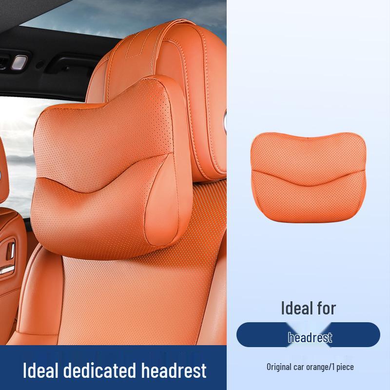 Neck Support Pillow for Ideal Headrest L6L7/L8/L9: MEGA Car Lumbar and Neck Protector