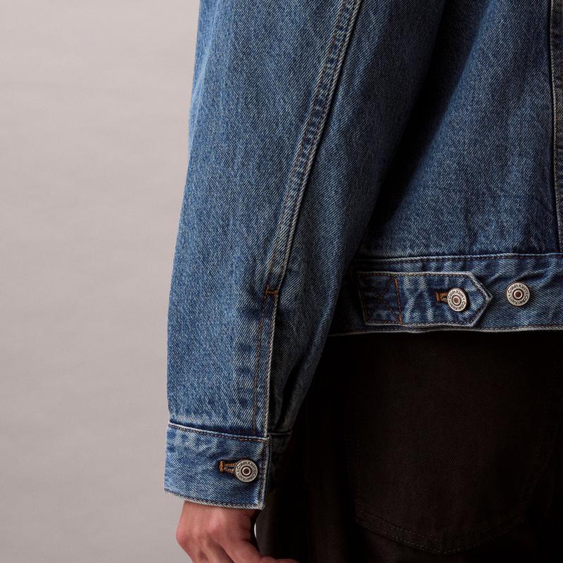 Calvin Klein Vintage American Collar Denim Jacket Men Jacket 4RD783G