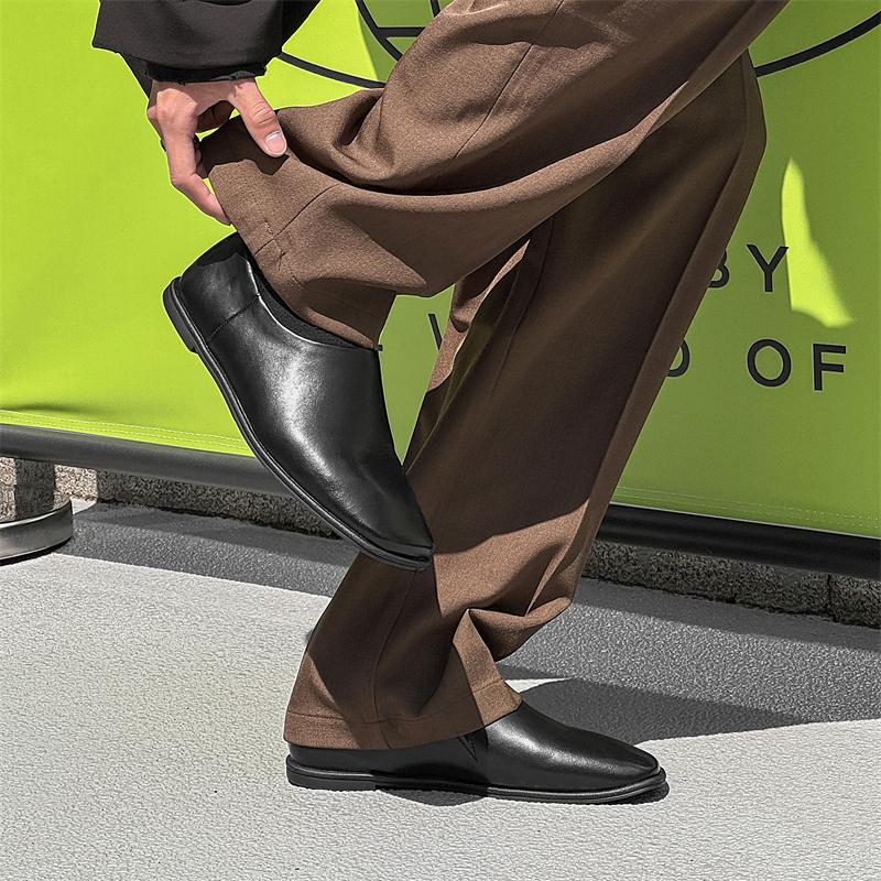 Módní luxusní značka Pánské mokasíny 2025 Nové pánské boty Pravá kůže Pánské ležérní boty Mokasíny Prodyšné Nazouvací Černé řidičské boty