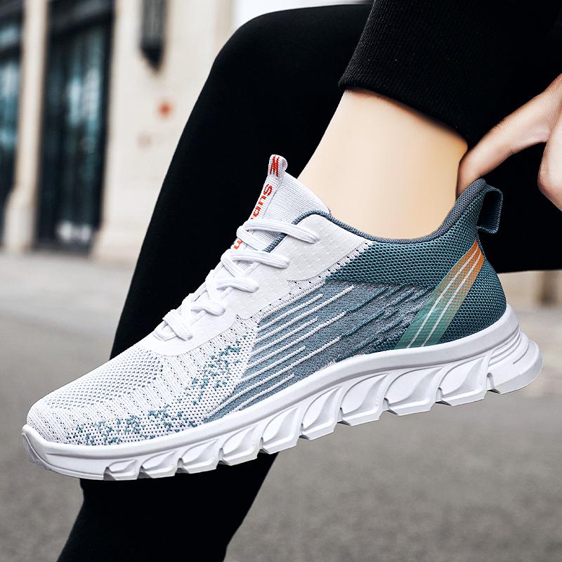 Summer New Fashion Casual Man Shoe Mesh Sneakers Thick Soled Breathable Non-slip Running Shoes Men's Shoes