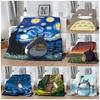 Totoro Cartoon Animatie Deken voor Woonkamer Slaapkamer Vier Seizoenen Universele Dekking