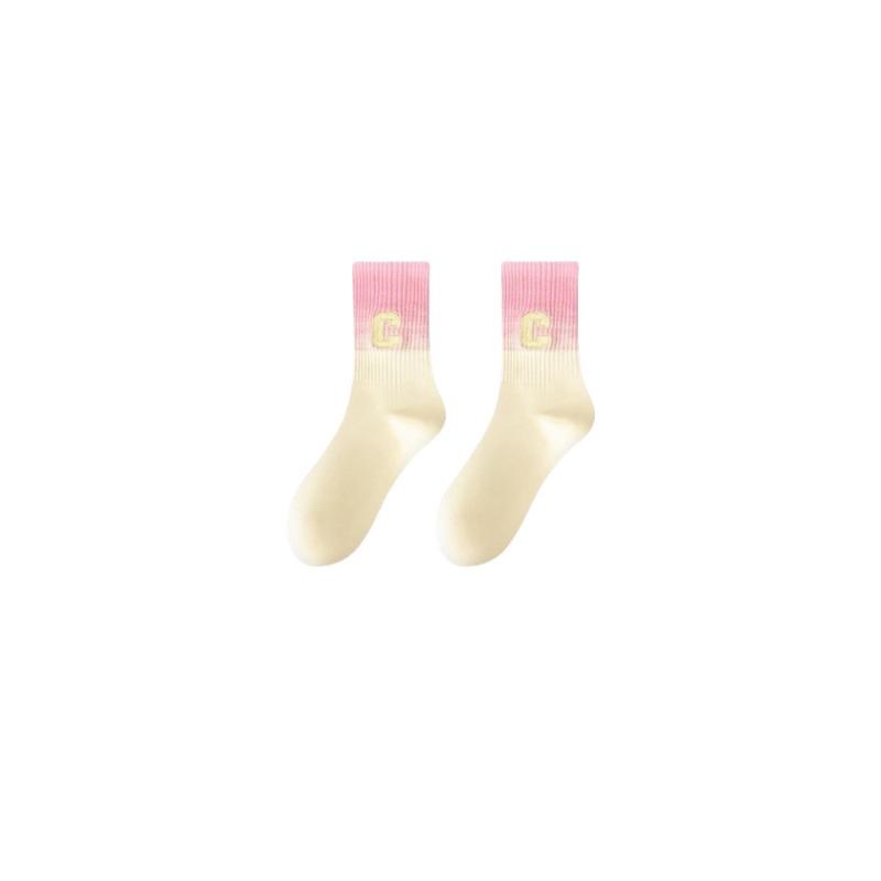 Women's Mid-calf Summer Thin All-cotton Socks Running Sports Socks Professional Fitness Yoga Long Socks with Shark Pants Deodorizing