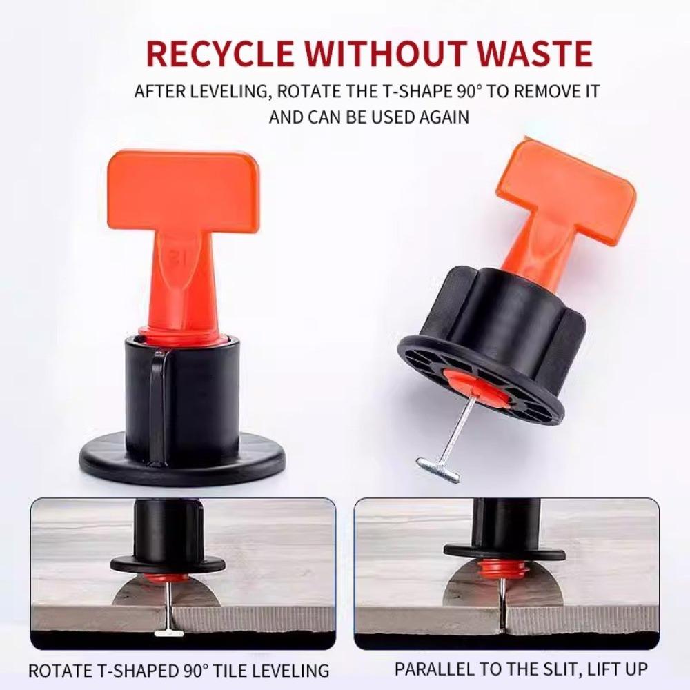 50pcs Floor Tile Leveling Tile Laying Clips Porcelain Ceramic Leveler Kit  Tile Laying