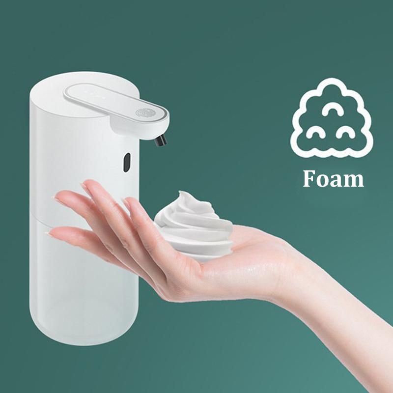 

P8 Автоматический сенсорный дозатор мыла 400 мл Умная пенообразующая стиральная машина Инфракрасный сенсор Ванная комната Кухня Диспенсер для жидкости
