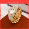 Fashion Ladies Quartz Watch With Full Diamond Accents For Casual And Office Wear
