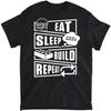 Eat Sleep Build Master Builder Construction Building Blocks T-Shirt, Long Sleeve Shirt, Sweatshirt, Hoodie Unisex Adult Size Made In Canada