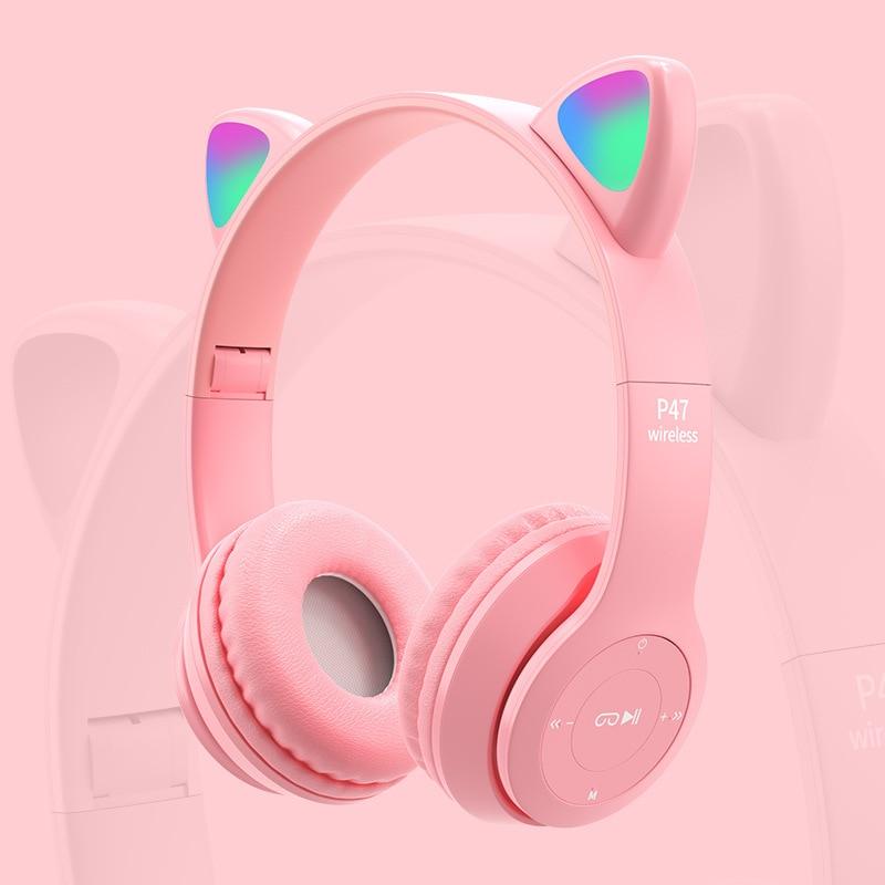 LED lampeggiante Carino Cat Ears Cuffie Bluetooth 5.0 Auricolare wireless  con microfono Kid Girl Stereo Music Earbud Phone Earphone Gift acquista in  modo economico — spedizione gratuita, recensioni reali con foto — Joom