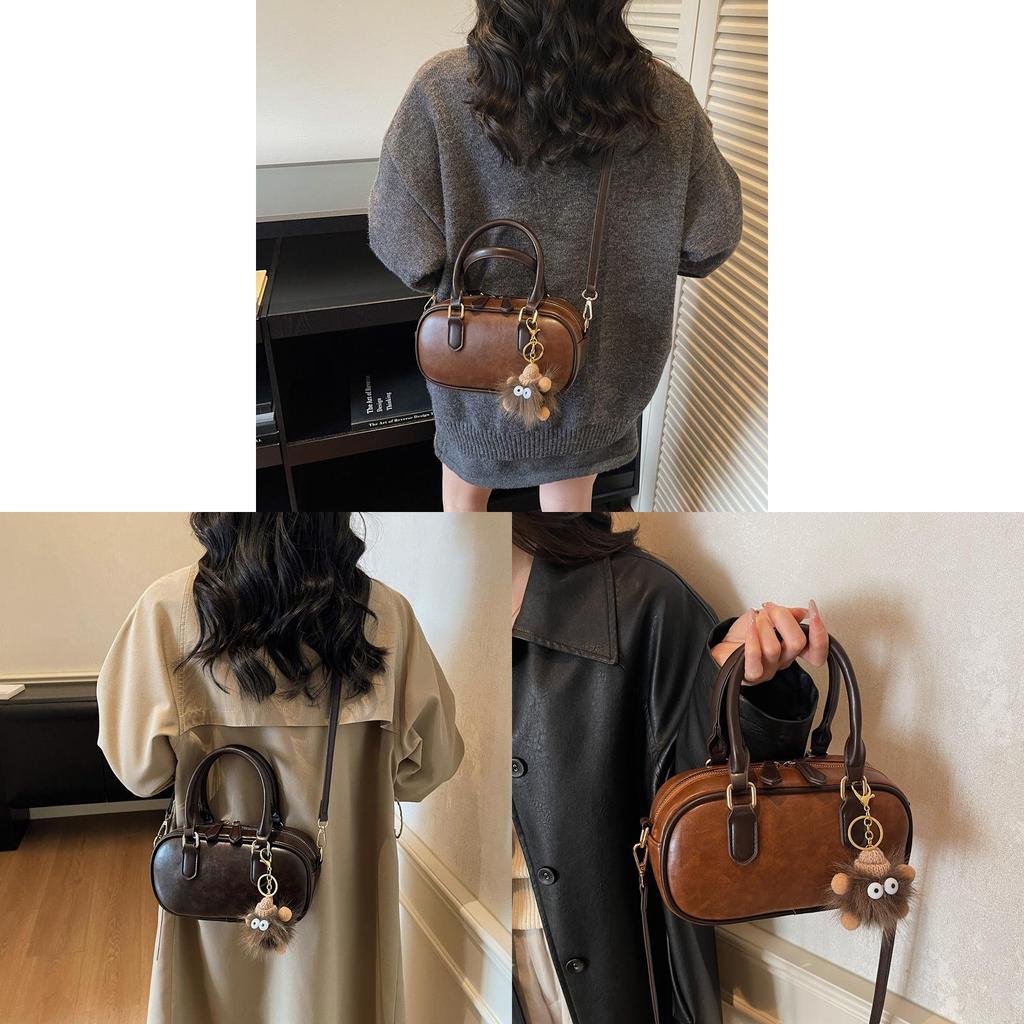 Street Style Pu Crossbody Bag For Women With Zipper Closure And Mobile Pocket