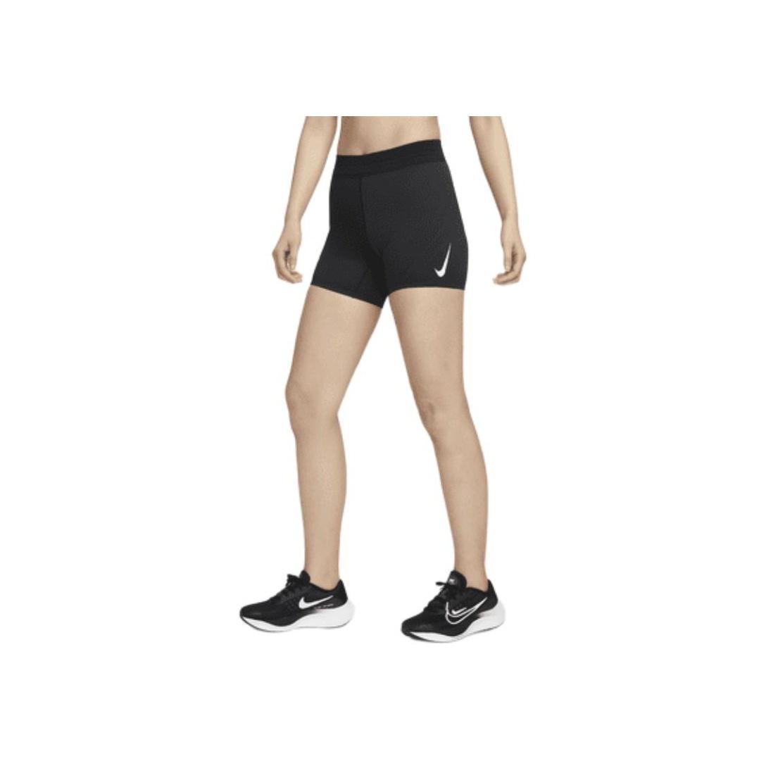 

Nike Aeroswift Dri-Fit Adv Logo Print Эластичный пояс Средняя посадка Три четверти Повседневные шорты Женские шорты Черный FN3272-010 S
