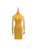 Spring 2026 Women's Spicy High-Waisted Sleeveless Bodycon Dress & V-Neck Cardigan Two-Piece Set