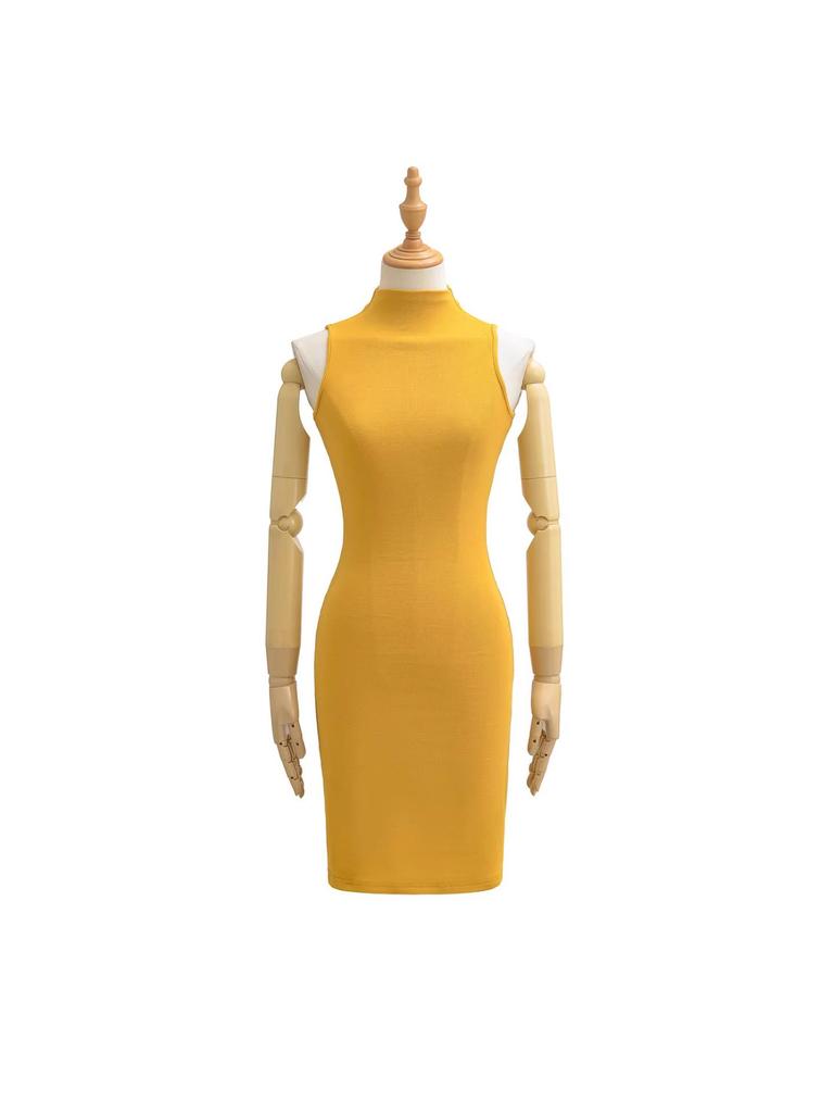 Spring 2026 Women's Spicy High-Waisted Sleeveless Bodycon Dress & V-Neck Cardigan Two-Piece Set