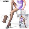 Tianzi 8D Heart Lock Ankle Flocked Pantyhose 6106: Anti-Snagging, Micro-Pressure, Slimming Tattoo Leg Stockings.