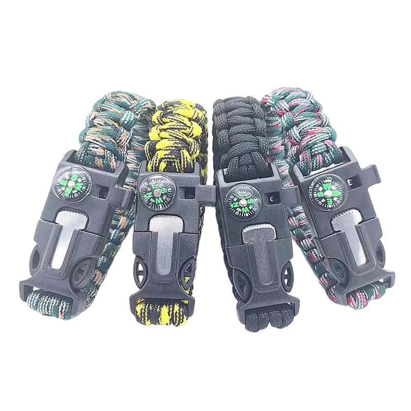 Multifunctional Outdoor Survival Paracord Bracelet: Detachable Seven-Core Lifeline
