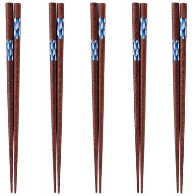 Happy Set of Made In PID1233 J-kitchens Chopsticks, 5, Material Wood, Chopsticks, Japan,