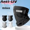 Outdoor UV Protection Ice Silk Mask Sunscreen Face Cover Neck Wrap Unisex Anti-UV Scarf Cycling UV Mask Ear Hanging Neck Scarves