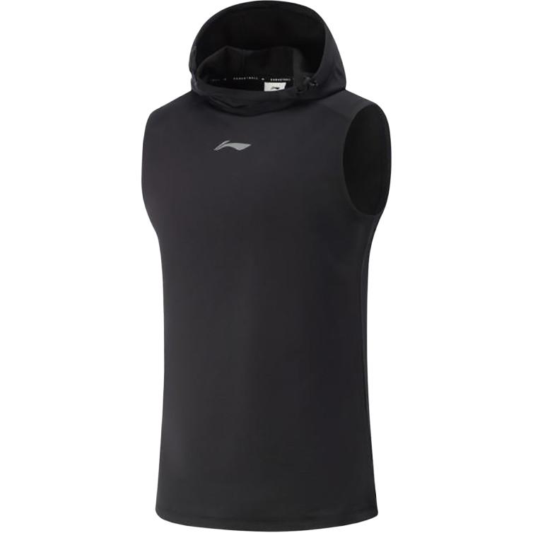 

Li Ning Удобный Простой Спортивный Повседневный Жилет с Капюшоном Мужской Жилеты Черный AVSV019-1 M