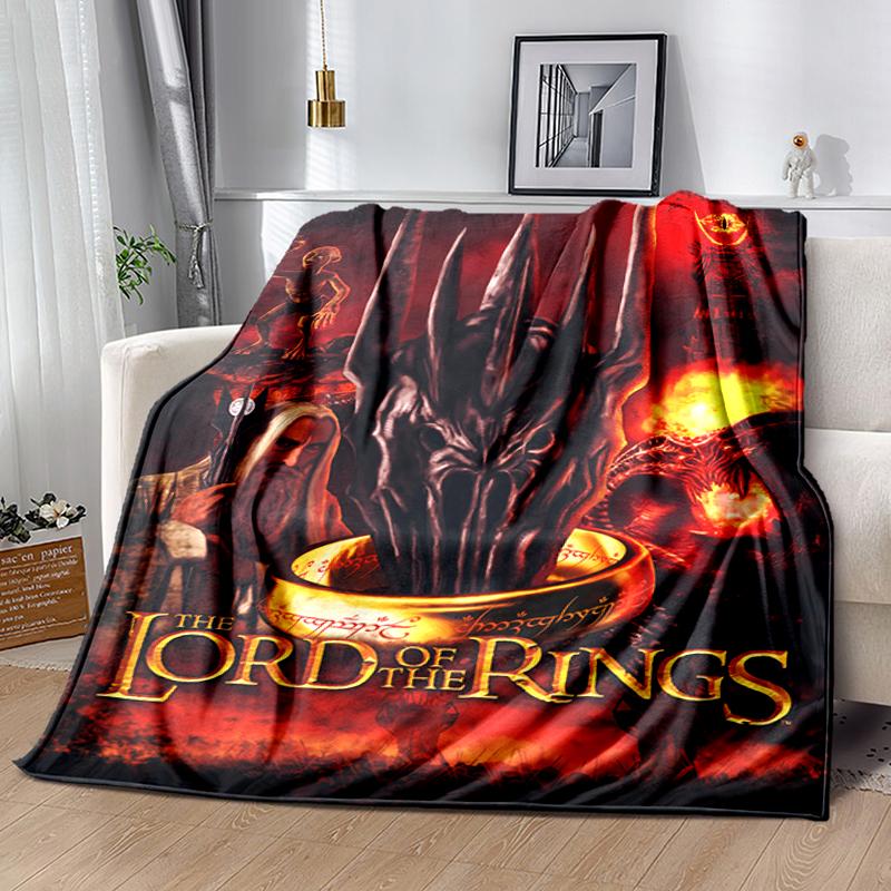 1pc Blanket The Lord of the Rings2 Print Design, Lightweight Blanket for Sofa, Bed- Soft &Warm, Gift for All Seasons like Christmas, Halloween