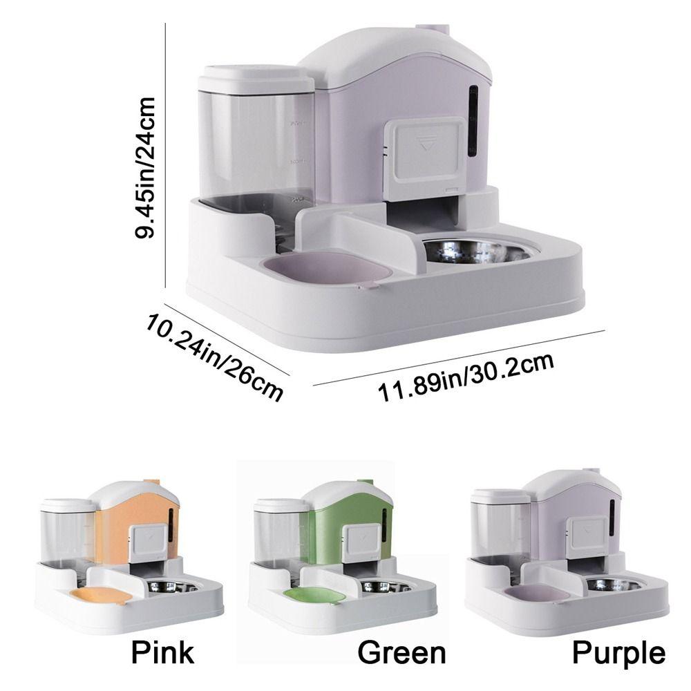 Detachable Automatic Cat Water Feeder 2-In-1 Cat Dog Food Bowl Pet Food Dispenser  Home Use