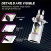A58X-H4 LED Headlight Bulb Motorcycle Hi/Lo  With Red Angel Eye Daytime Running Light 25W 3000LM Super Bright 6000K