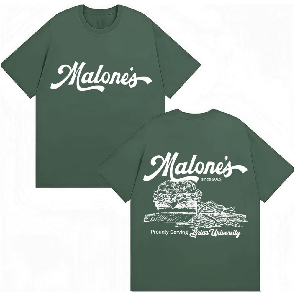 Off-campus Marlon's Briar University Bar and Burge T-shirt Men's and Women's Hockey T-shirt Oversized Fan T-shirt Streetwear