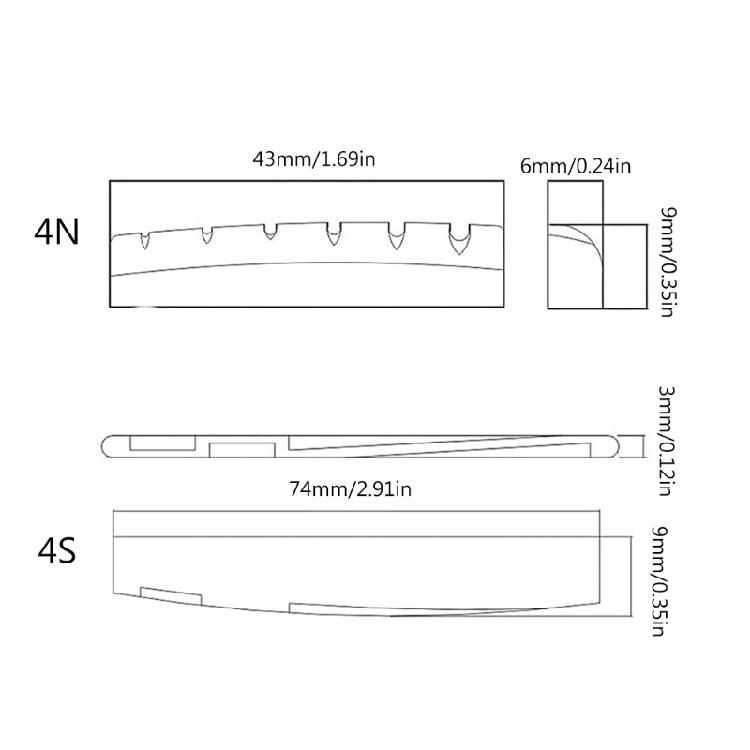Siodełko mostka gitarowego dla 6-strunowej gitary akustycznej folkowej Akcesorium do instrumentu