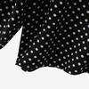 VONDA Women Fashion Ruffle Stand Collar Long Sleeve Polka Dot Shirts