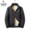 Woodpecker Men's Thickened Lamb Wool Suit: Autumn/Winter Plus Velvet Warm Jacket & Casual Long Pants