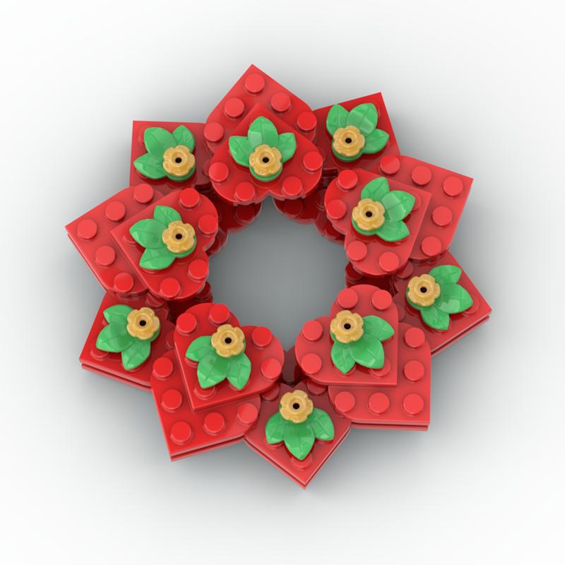 

МОЕ СОБСТВЕННОЕ ТВОРЕНИЕ Рождественская гирлянда Цветы Венок-сердце Строительные блоки Игрушки Идеально для Детей Друзей Рождество Дети Рождественские Подарки