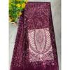 1/3Yards Luxury Sequin Beaded Lace Fabric Embroidered Tulle Mesh Fabric for Wedding Dress Evening Gown Bridal Party DIY Sewing