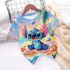 New Hot Sale Stitch T Shirts 3D Printing Graphic T-shirt Disney Casual Short Sleeve Stitch Tops Boys Girls Casual Clothes