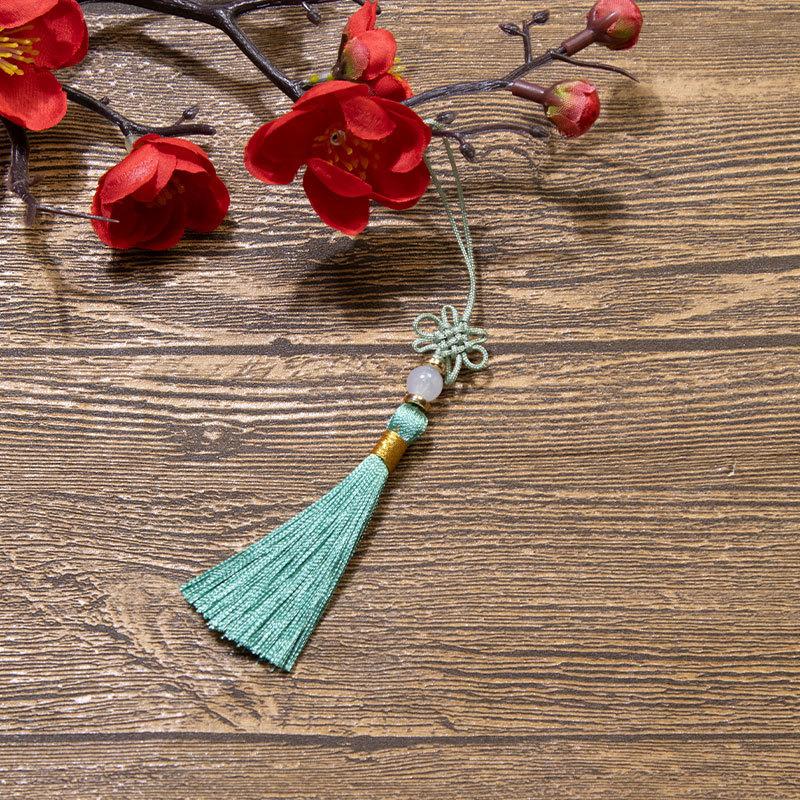 Čínský uzel Třásně Třásně Polyesterové Třásně Národní styl DIY Závěsná Třásně Záložka USB Disk Sáček Sáček Příslušenství