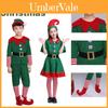 Entzückendes Weihnachts-Elfen-Cosplay-Kostüm Partner-Outfit Für Kostümparty Weihnachten Rollenspiel